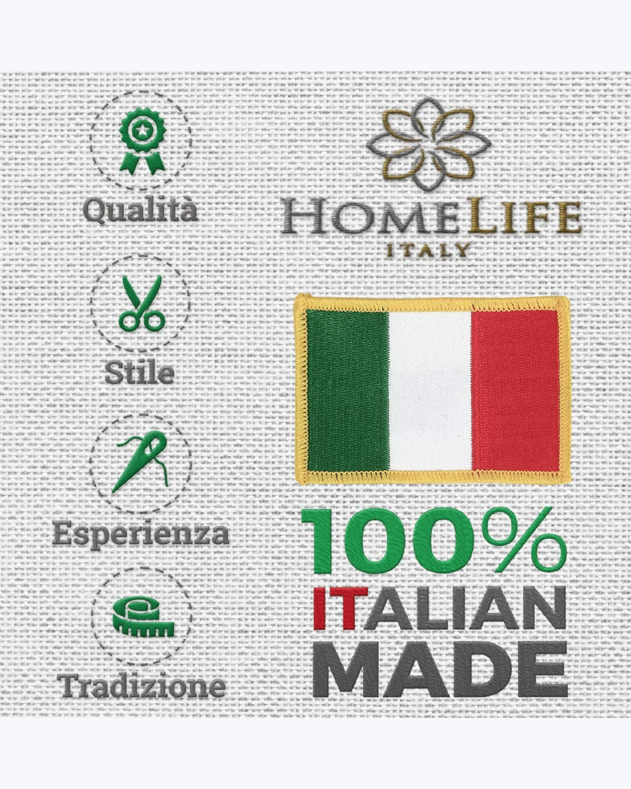 Copripoltrona/Copridivano con Laccetti Shabby con Cuori Made in Italy –  HomeLife Italy
