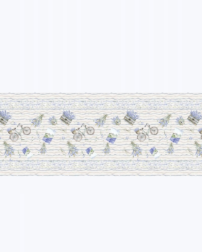 Tappeto Passatoia Antiscivolo e Antimacchia in PVC con Stampa Lavanda 52x500
