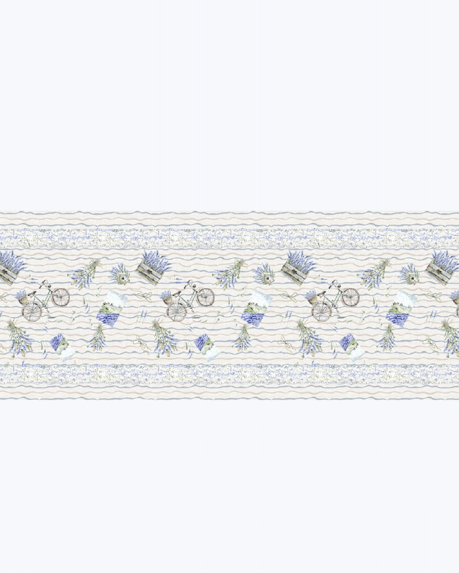 Tappeto Passatoia Antiscivolo e Antimacchia in PVC con Stampa Lavanda 52x500