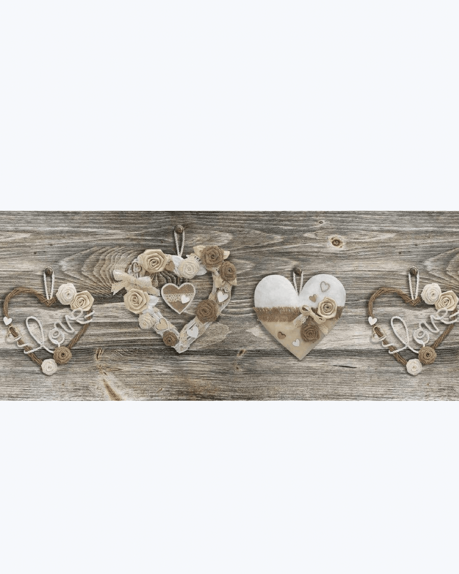 Tappeto Passatoia Antiscivolo e Antimacchia in PVC con Stampa Romantica 52X500