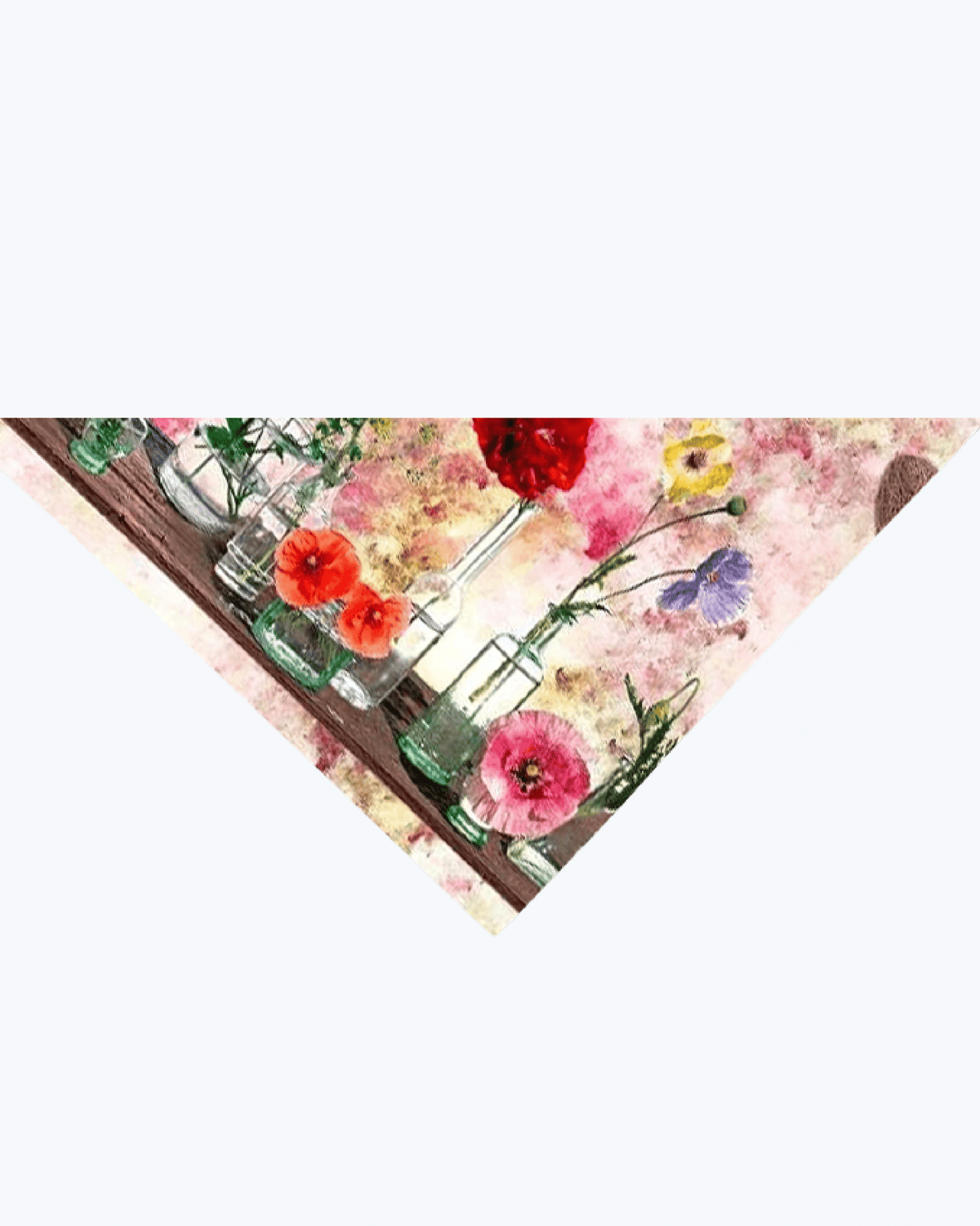 Tappeto Passatoia Antiscivolo e Antimacchia in PVC con Stampa Fiori e Ampolle