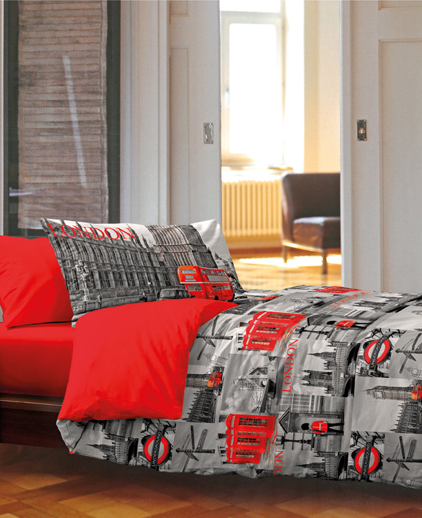 Piumone Letto Trapuntato Autunno/Inverno Fantasia Londra 2 Piazze - 250X250