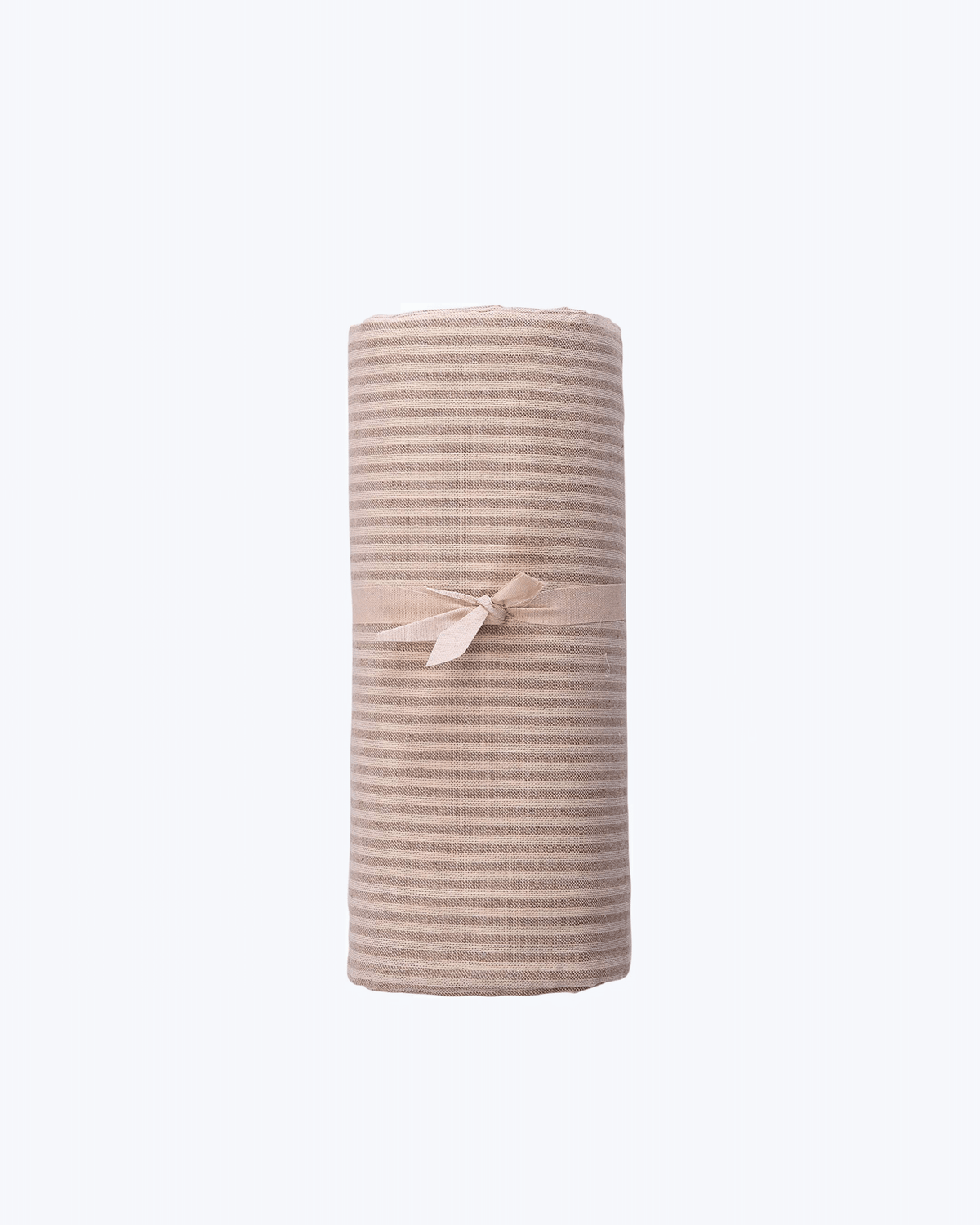 Telo Arredo Copritutto a Righine in Cotone - Perfetto come Copriletto o Copridivano Beige