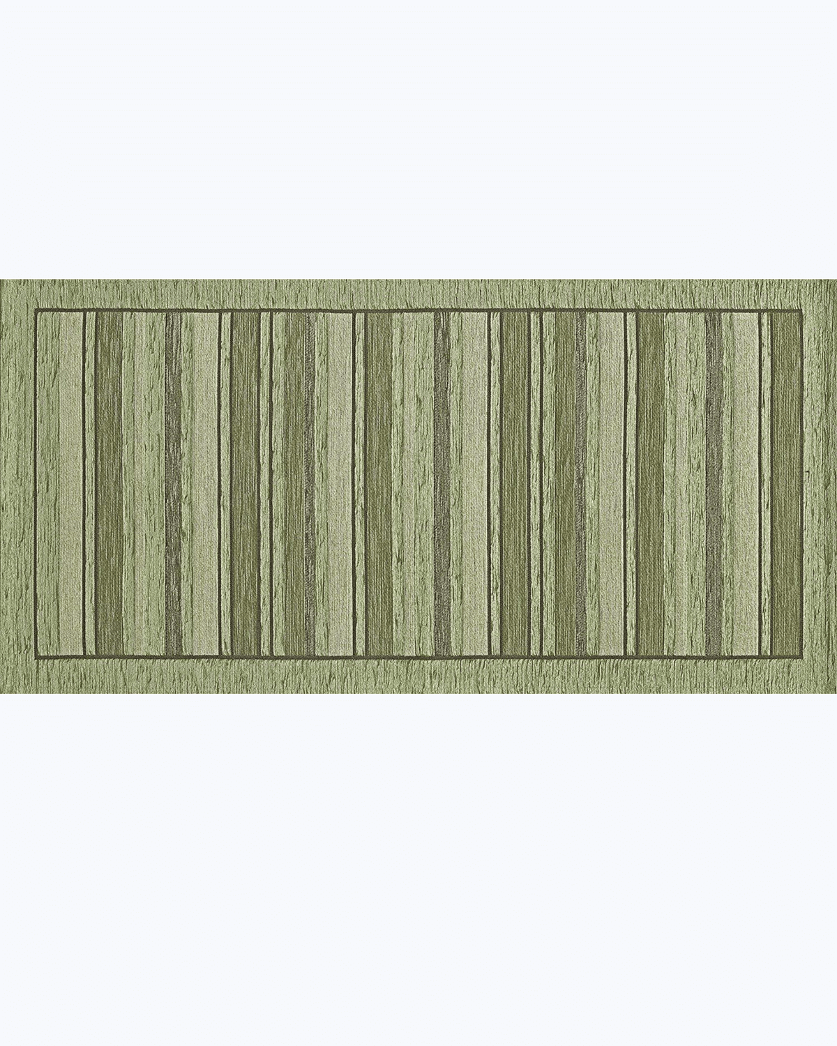 Tappeto Cucina Antimacchia e Antiscivolo | Fantasia a Colorate Effetto Rigato Verde