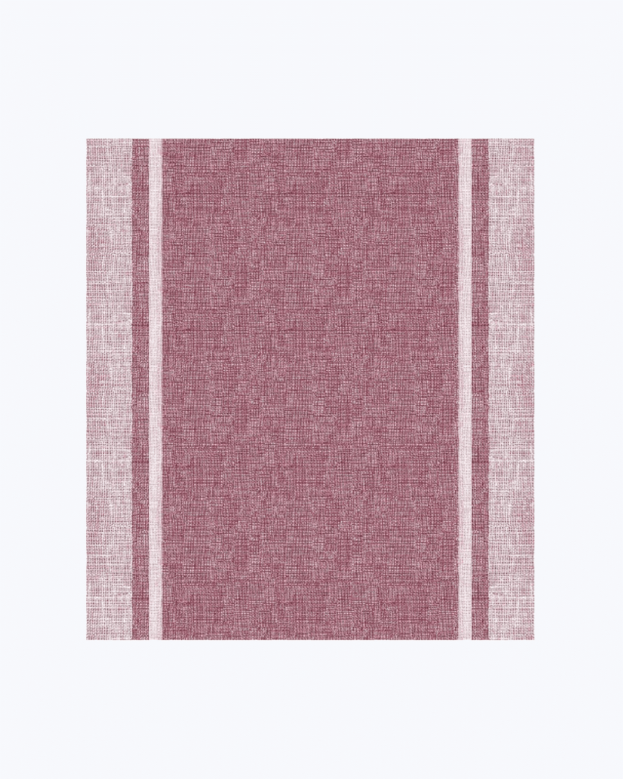 Tappeto Passatoia Antiscivolo e Antimacchia in PVC con Stampa Tinta Unita Bordeaux