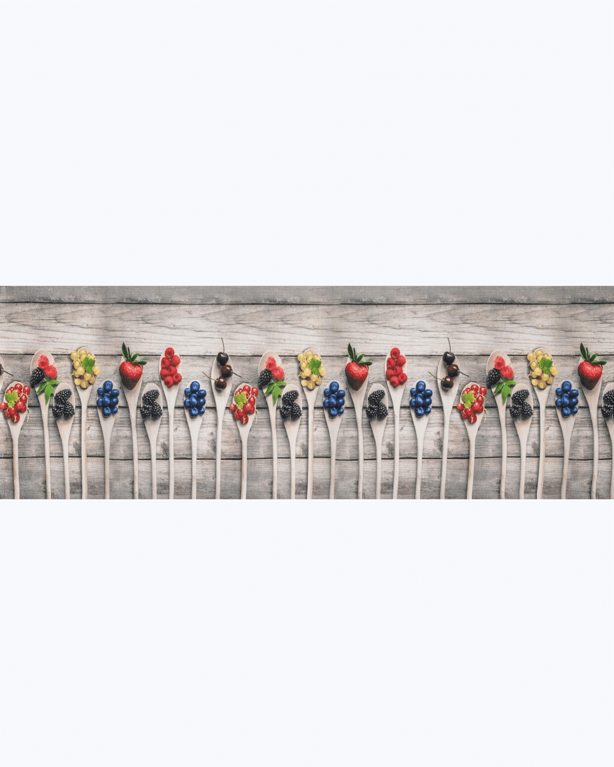 Tappeto Cucina Antiscivolo Lavabile Made in Italy - Fantasie colorate Fruti Di Bosco