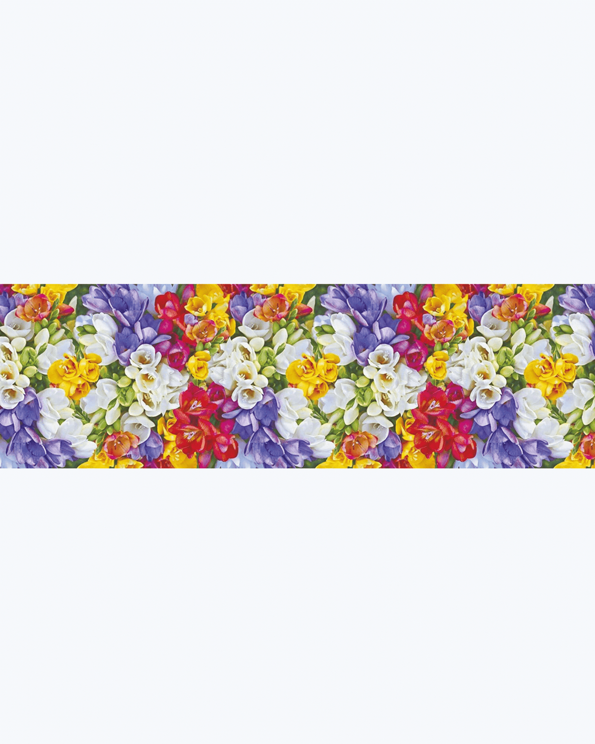 Tappeto Cucina Antiscivolo Lavabile in Ciniglia - Fantasie a Fiori Fiori Multicolore