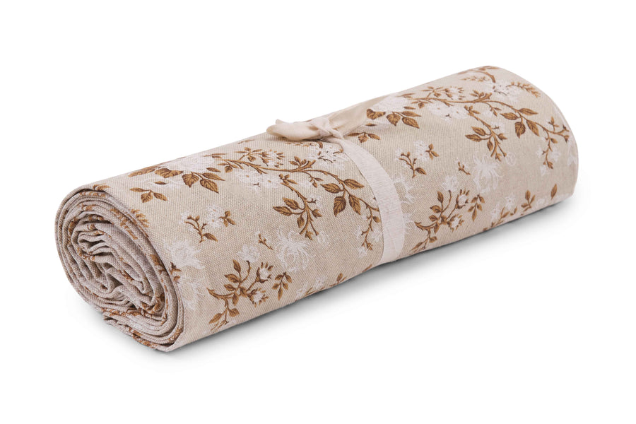 Telo Arredo Copritutto in Cotone Fantasia Roselline - Perfetto come Copriletto o Copridivano