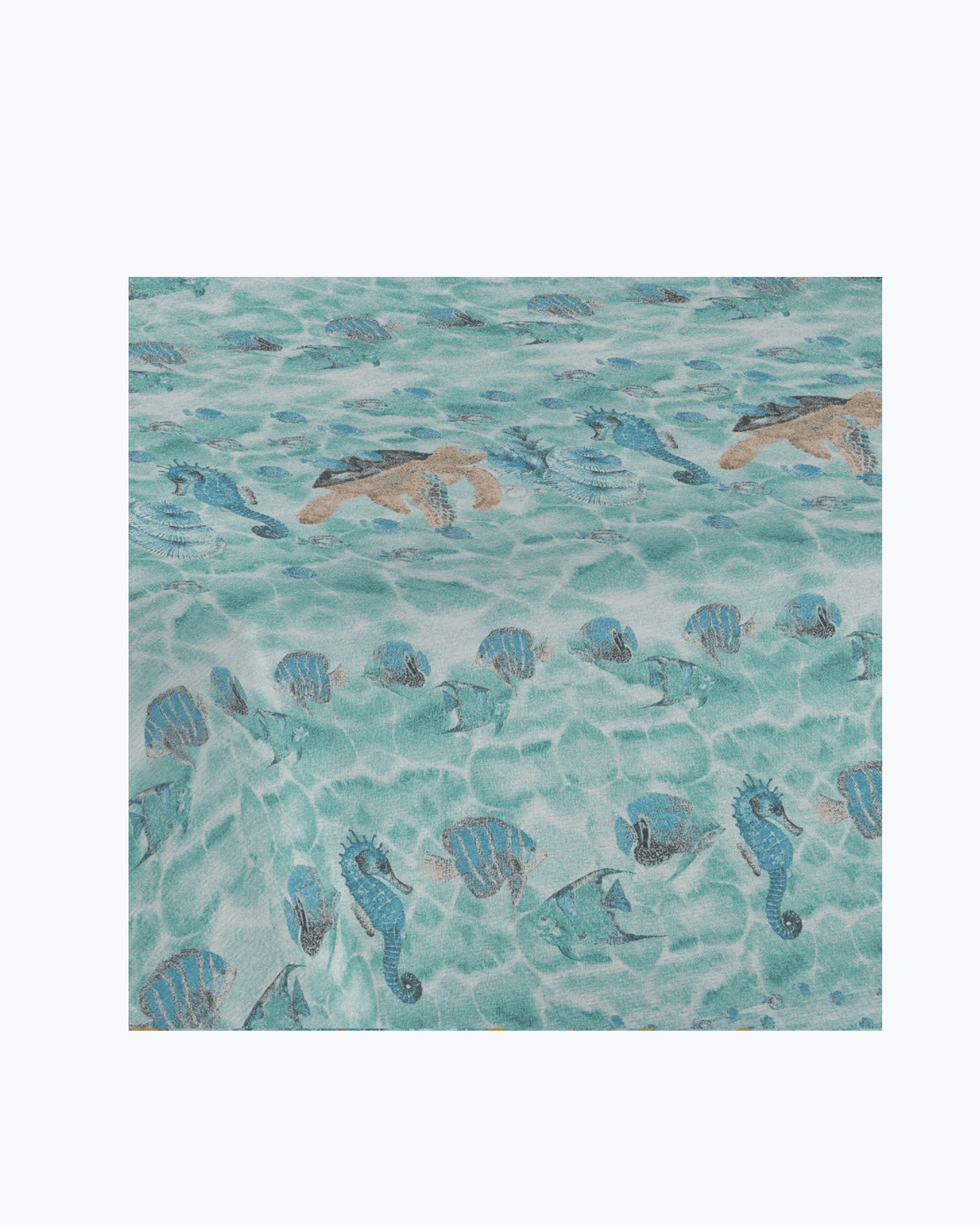 Lenzuolo Copriletto Leggero Estivo Cotone Piquet - Fantasia mare