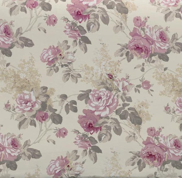 Telo Arredo Copritutto in Cotone Fantasia Rose - il Perfetto Copriletto o Copridivano Rosa