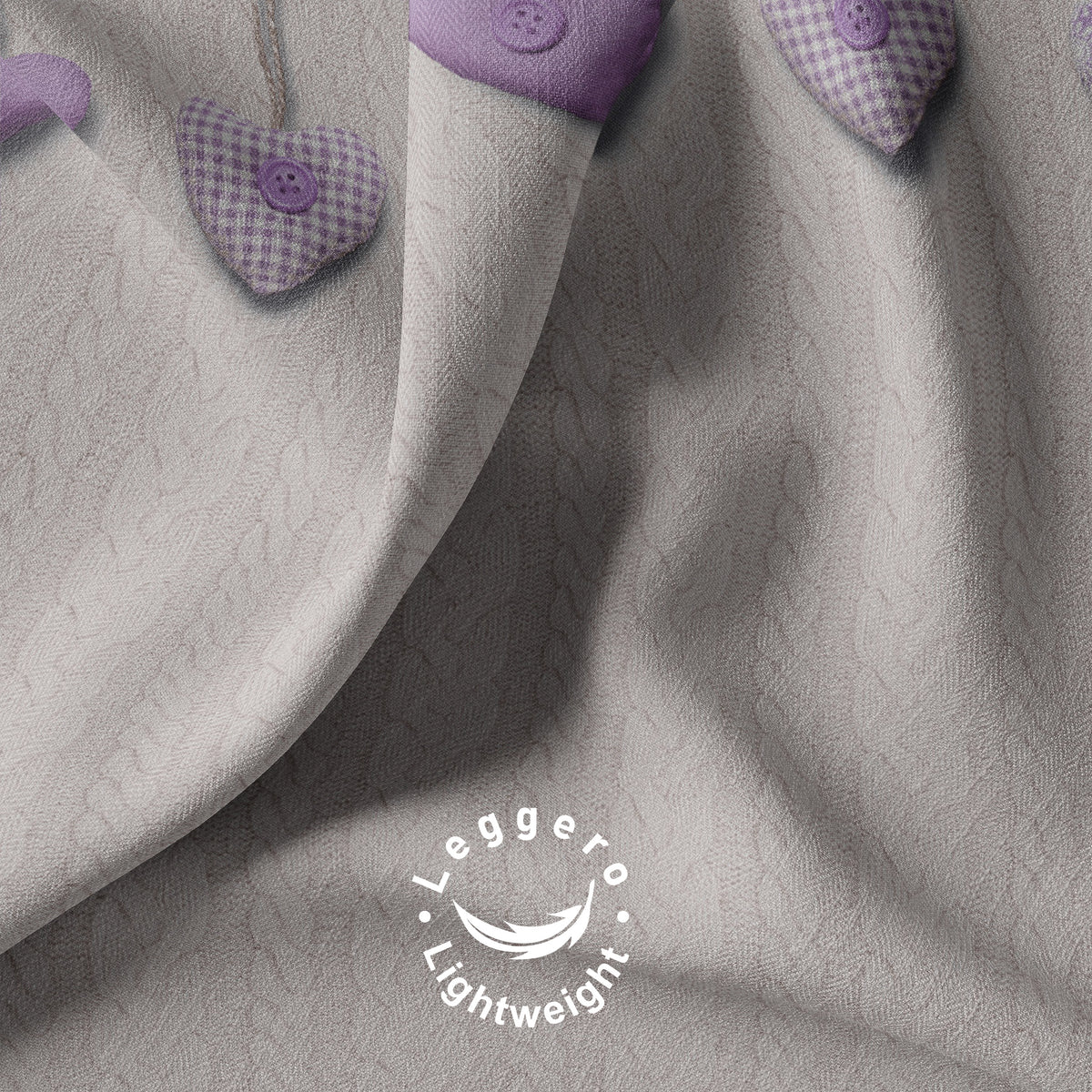 Lenzuolo Copriletto Estivo Cotone Piquet - Cuori Appesi