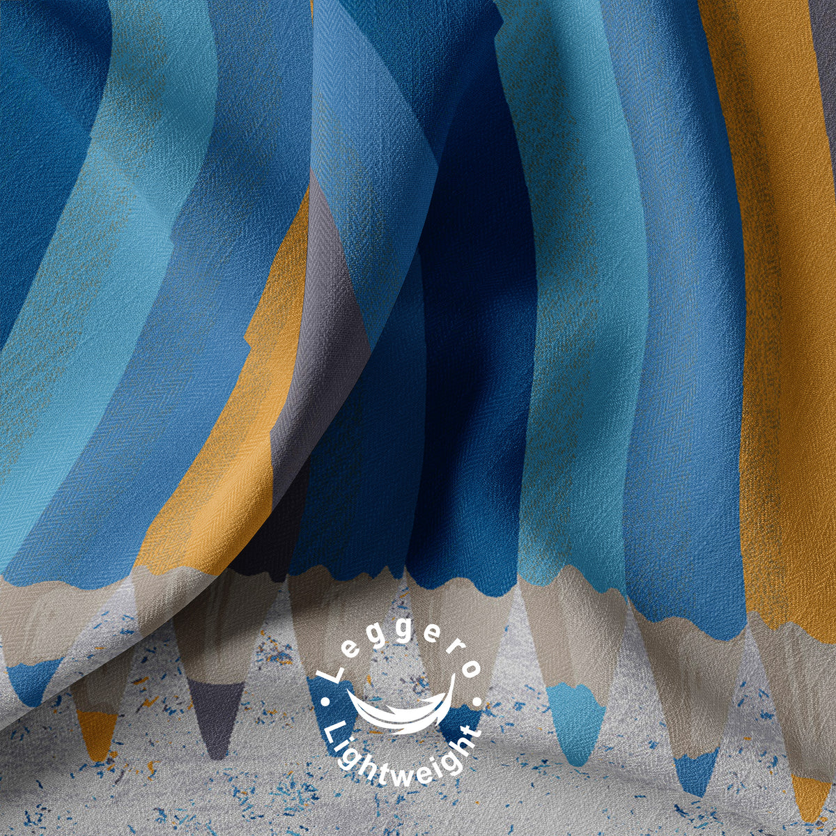 Lenzuolo Copriletto Estivo Cotone Piquet - Fantasia Matitoni Azzurro