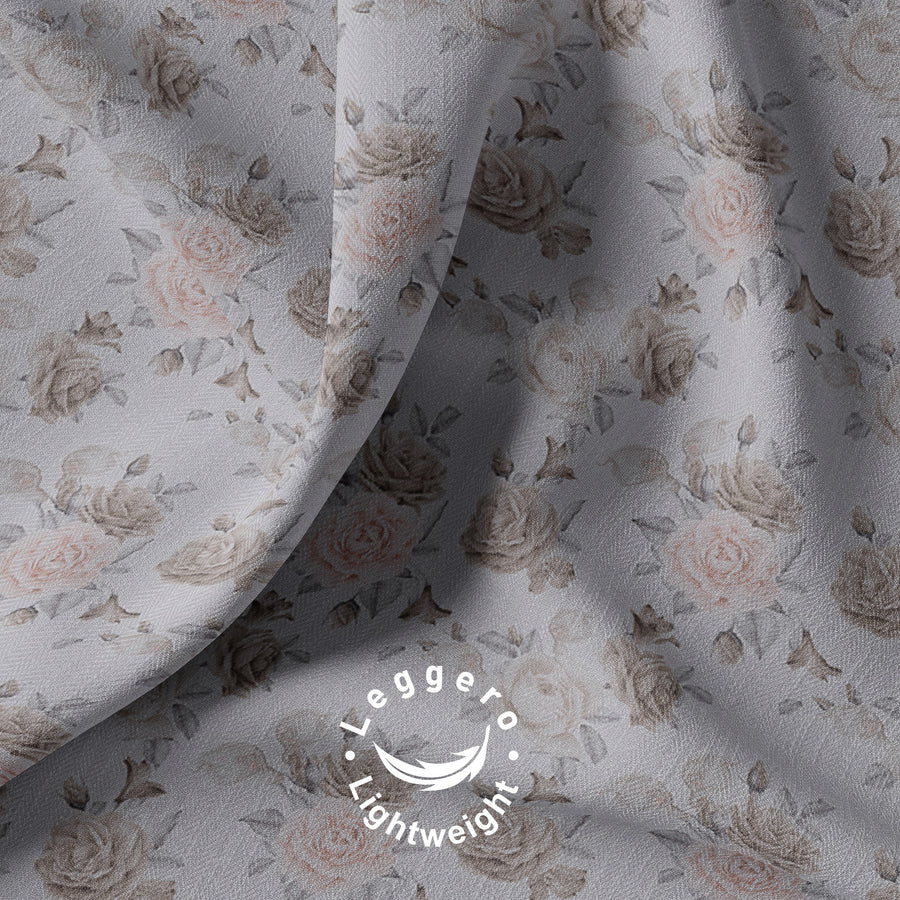 Lenzuolo Copriletto Estivo in Cotone Piquet - Fantasia Rosagrande Beige