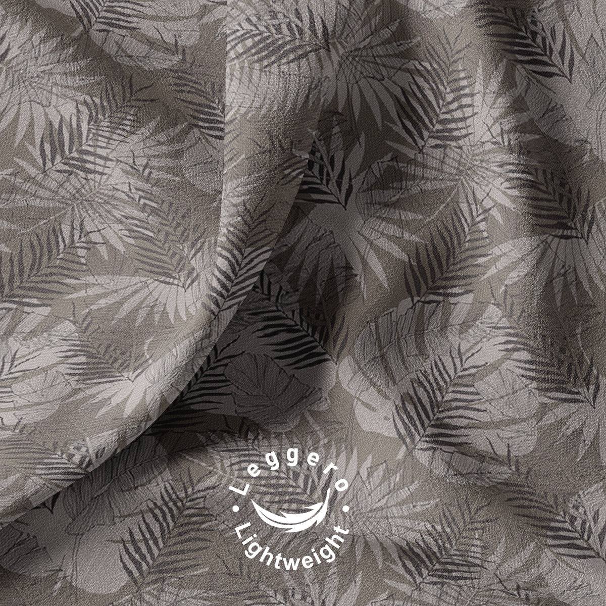 Lenzuolo Copriletto Estivo in Cotone Piquet - Fantasia Tropicale Beige