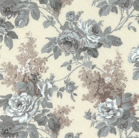 Telo Arredo Copritutto in Cotone Fantasia Rose - il Perfetto Copriletto o Copridivano Grigio