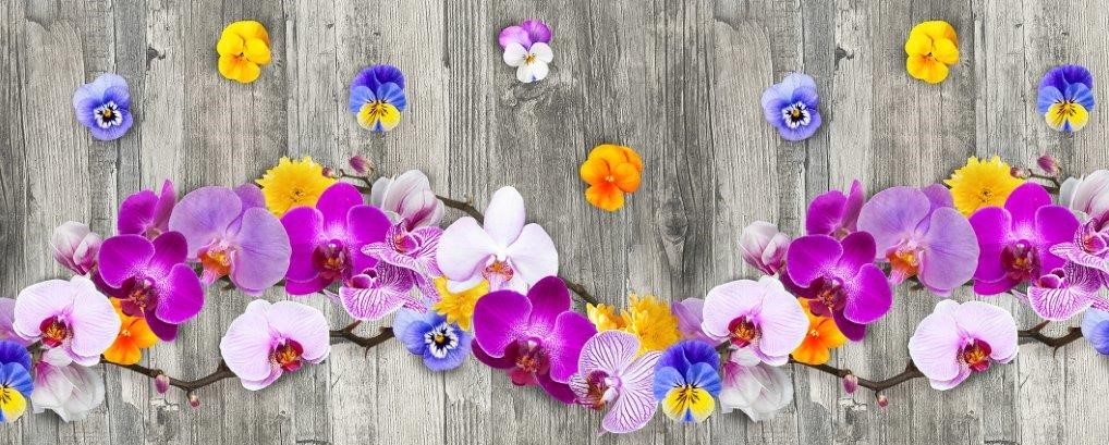 Tappeto Passatoia Antiscivolo e Antimacchia in PVC con Stampa Orchidea